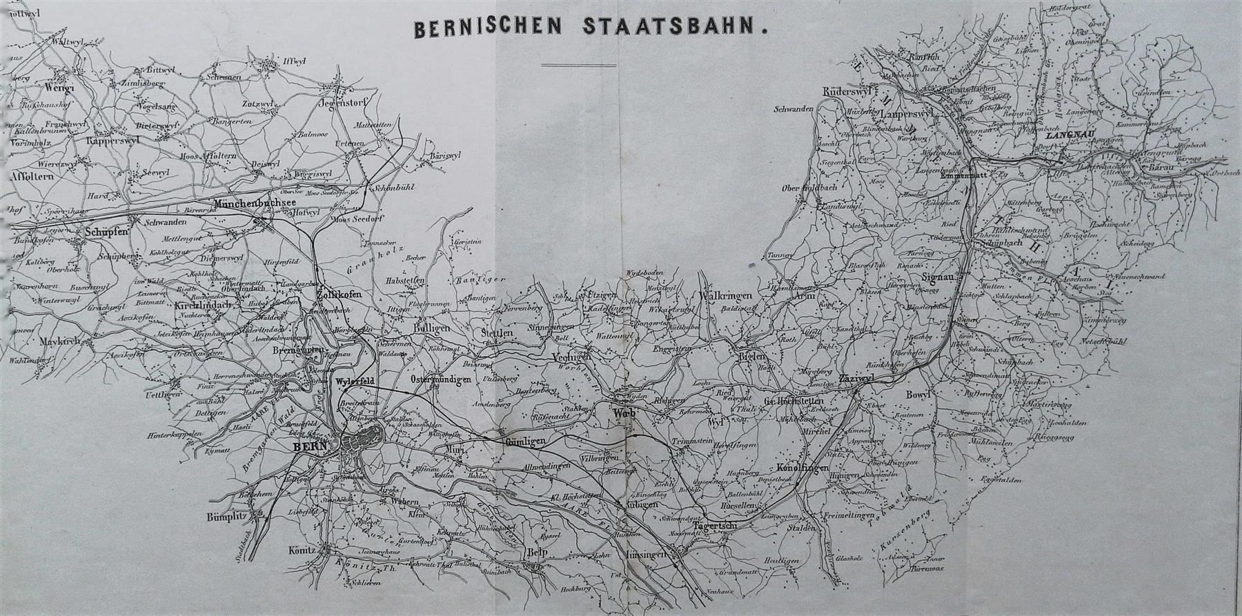 Stiche: Bernische Staatsbahn 1870 – Gebraucht aus Rafz von booksell 1