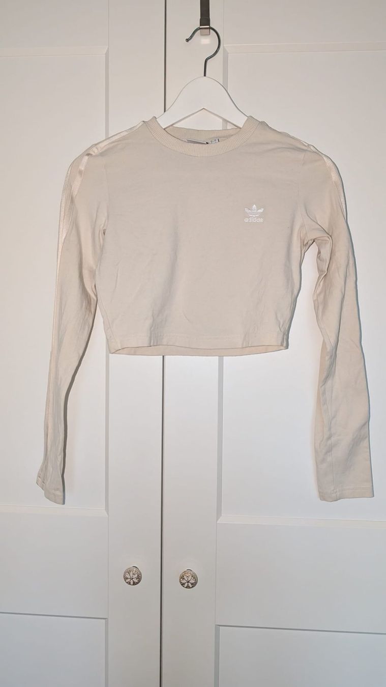 Top: Crop Pullover ADIDAS Beige, Grösse XS – Usato da Heerbrugg venduto da sad_h2xv