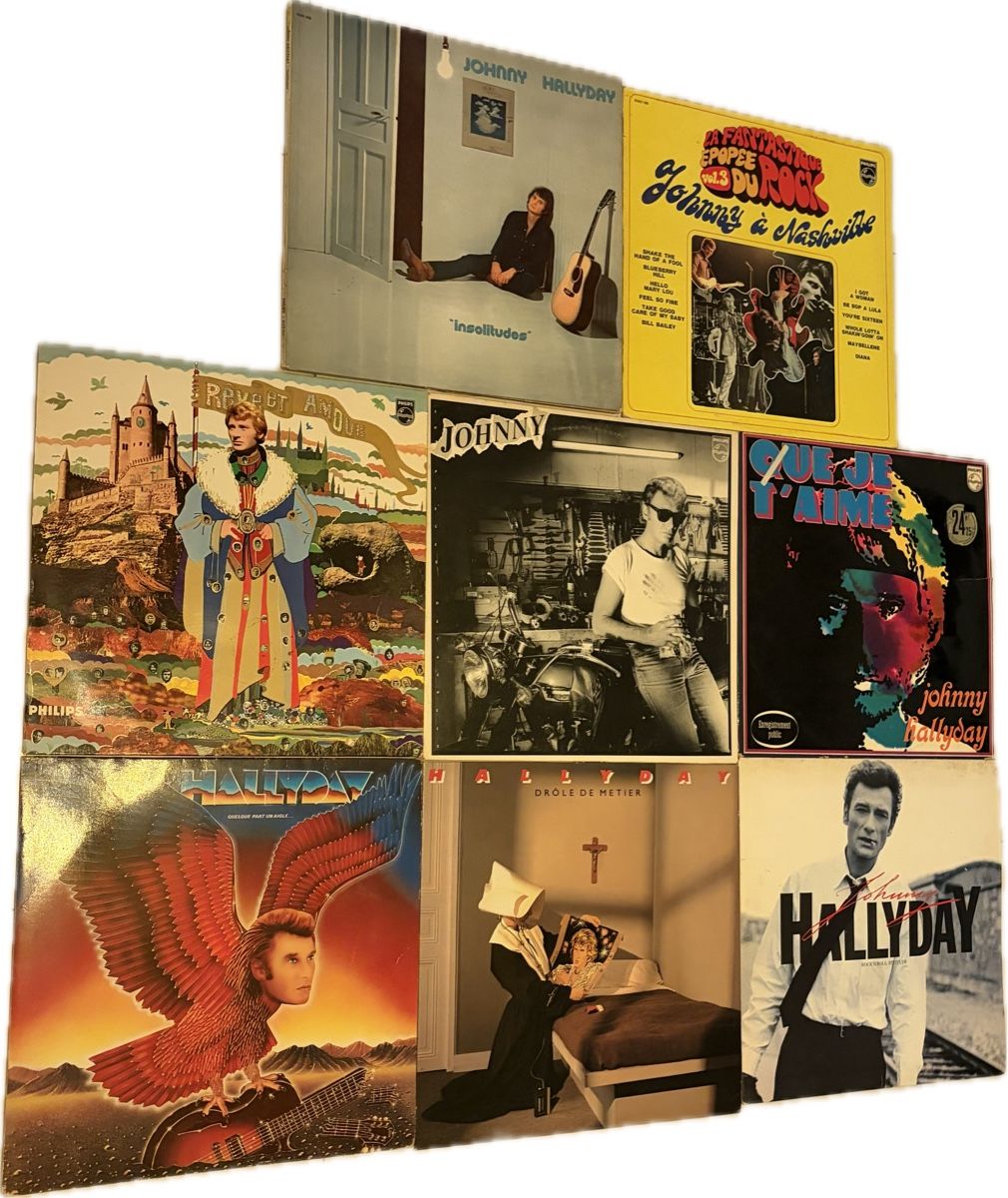 Schallplatten: Johnny Hallyday 33 tours – Gebraucht aus Cheyres von Gr33