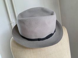 Schöner Herrenhut grau  Gr. 55 Vanzina Pavia Vintage