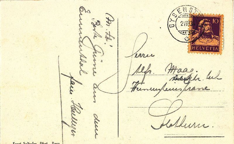 Cartoline postali: Ballenbühl - Aussichtspunkt + 1934 – Usato da Emmenbrücke venduto da teestube 1