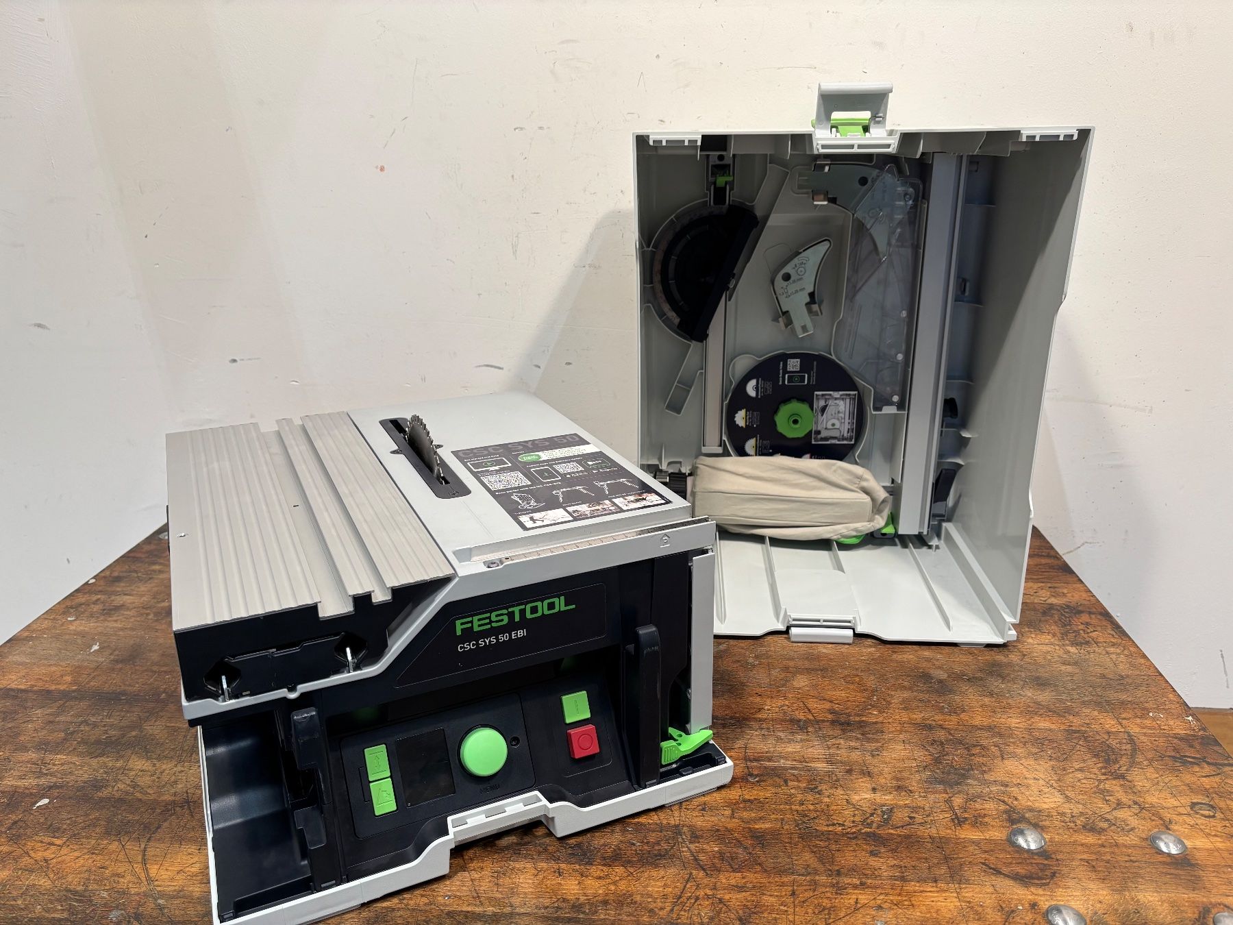 Festool Scies: Festool Tischkreissäge CSC SYS 50 EBI-Basic Neuwertig – Neuf (Voir description) à Winterthur par ReUse_Baumarkt 1
