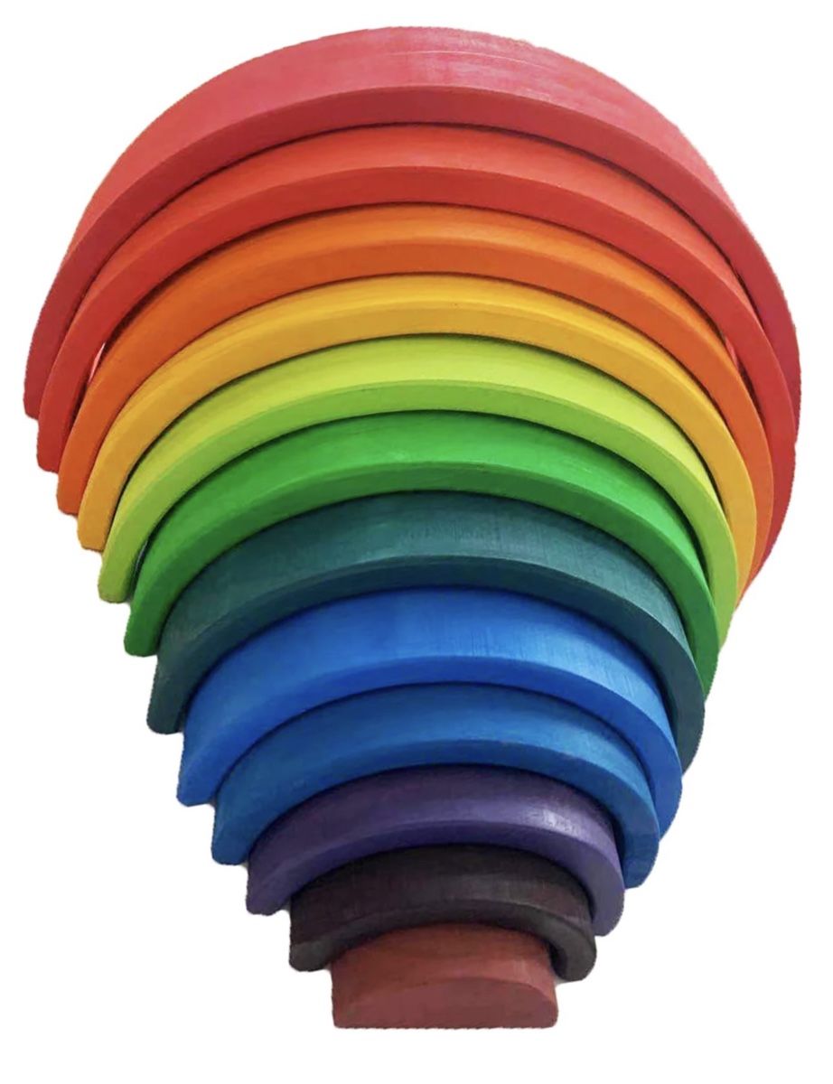 Giocattoli: Rainbow Set - Holz Regenbogen – Nuovo e nell'imballaggio originale da Männedorf venduto da Meganbdn 2