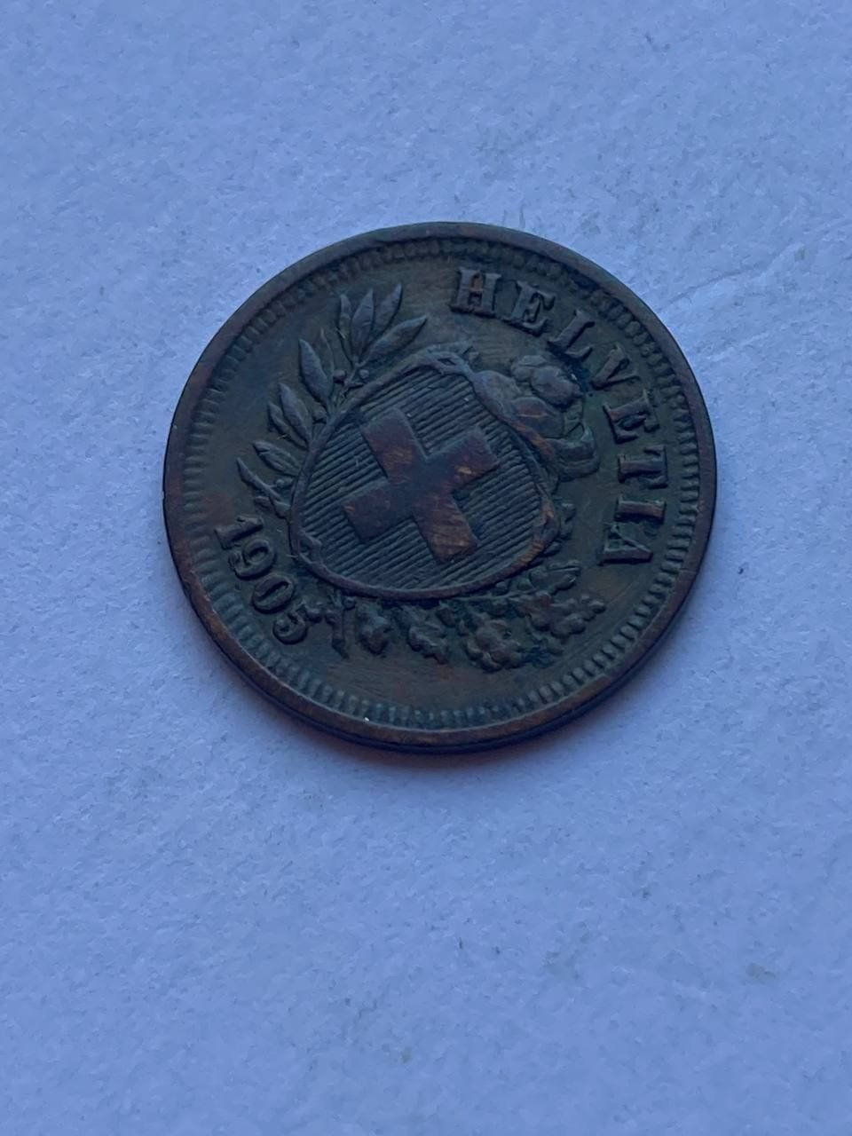 Alle Münzen: Schweiz 1 Rappen 1905 – Gebraucht aus Muralto von manueldisaba01 1