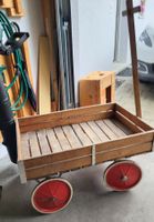 Antiker Wisa-Gloria Holz-Bollerwagen