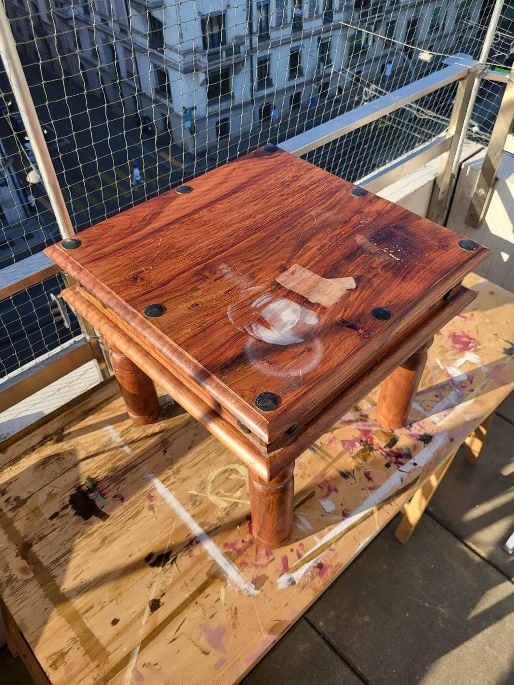 Tavoli: Mini table en bois massif rénovée – Usato da Geneve venduto da Mk.i 3