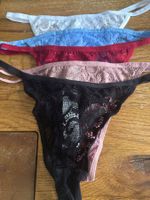 5x String-Tanga-Unterwäsche-Spitzen-Sexy- Grösse M