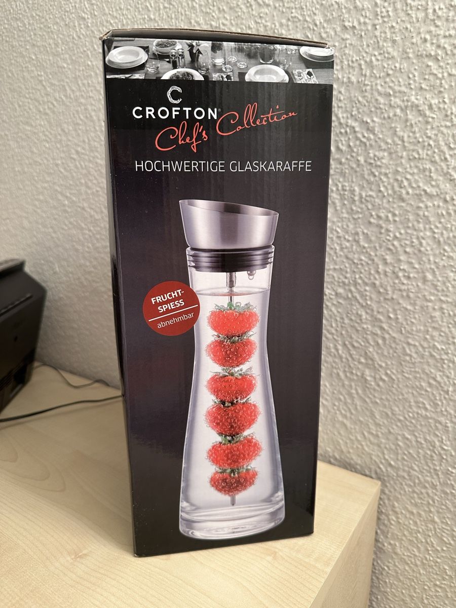Caraffe: CROFTON HOCHWERTIGE GLASKARAFFE – Nuovo e nell'imballaggio originale da Richterswil venduto da Tamtamgirl2 1