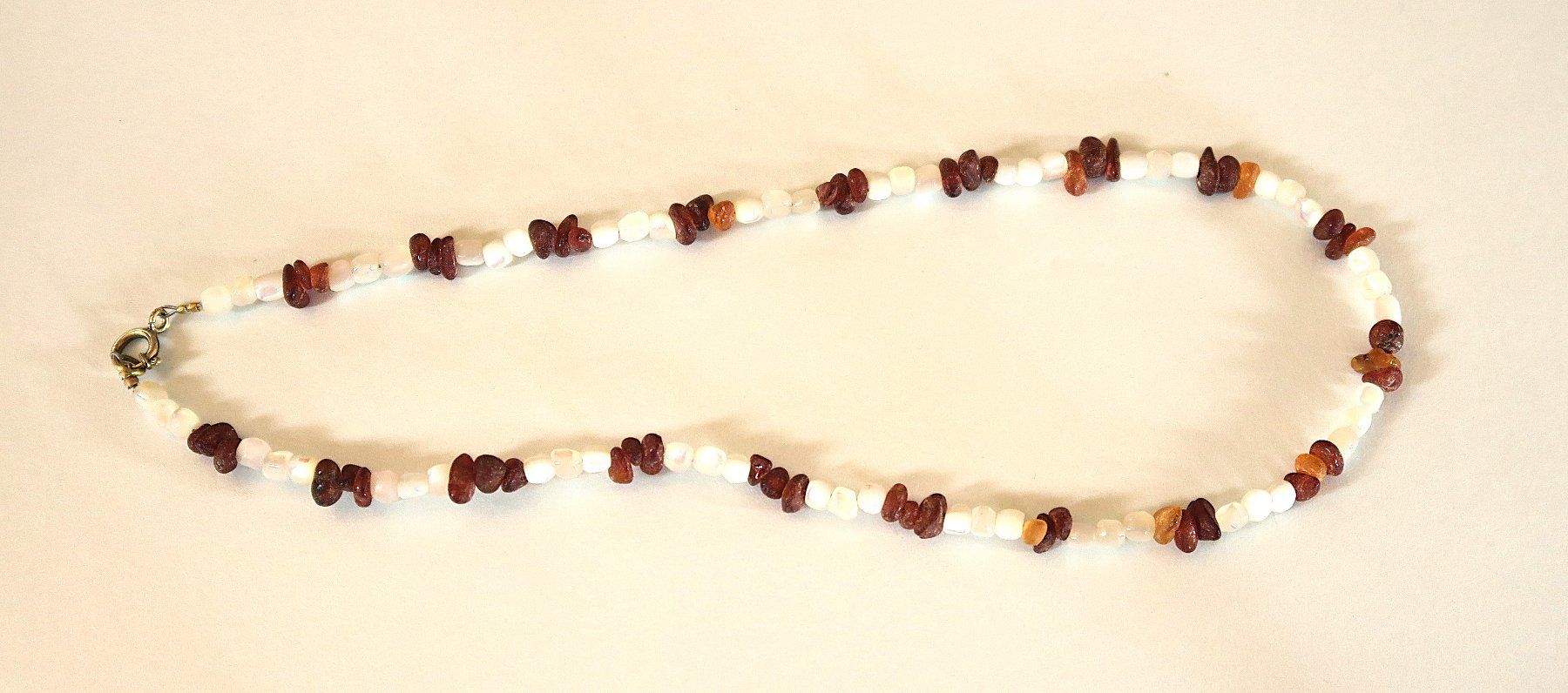 Catenine: Bernstein-Perlmutt Perlenkette – Usato da Brittnau venduto da marlenestone 3
