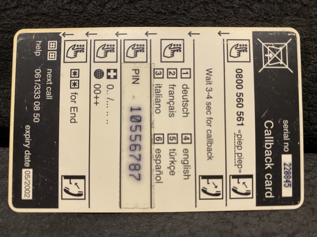 Schede telefoniche: Carte – Difettoso da Lausanne venduto da babacard10 1