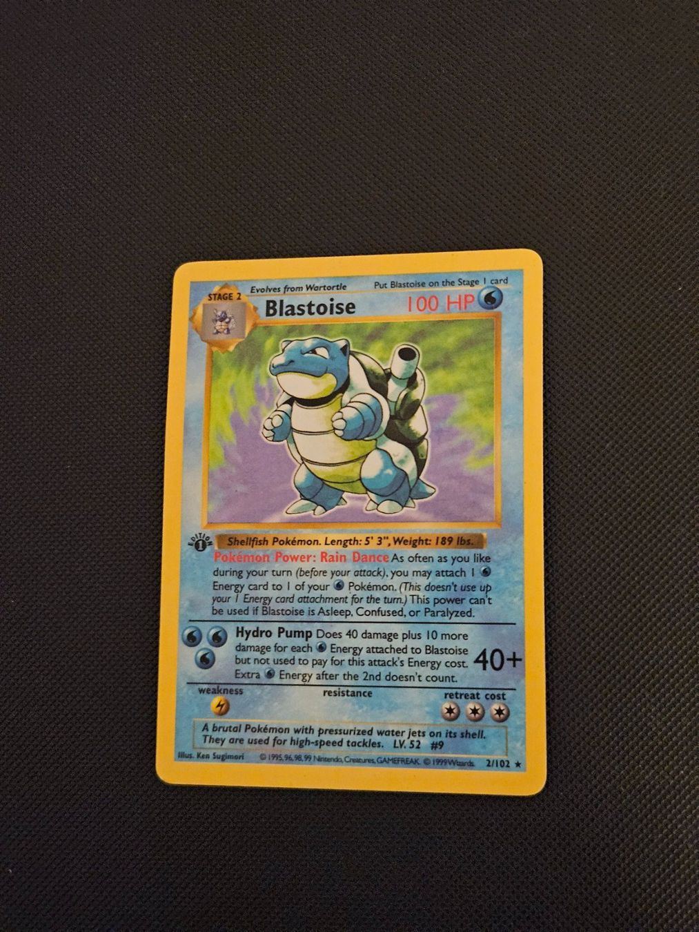 Pokémon Carte collezionabili: Pokemon Blastoise Turtok 1st Edition Shadowless Base Set ENG – Usato da Baar venduto da phi_6xdh 1