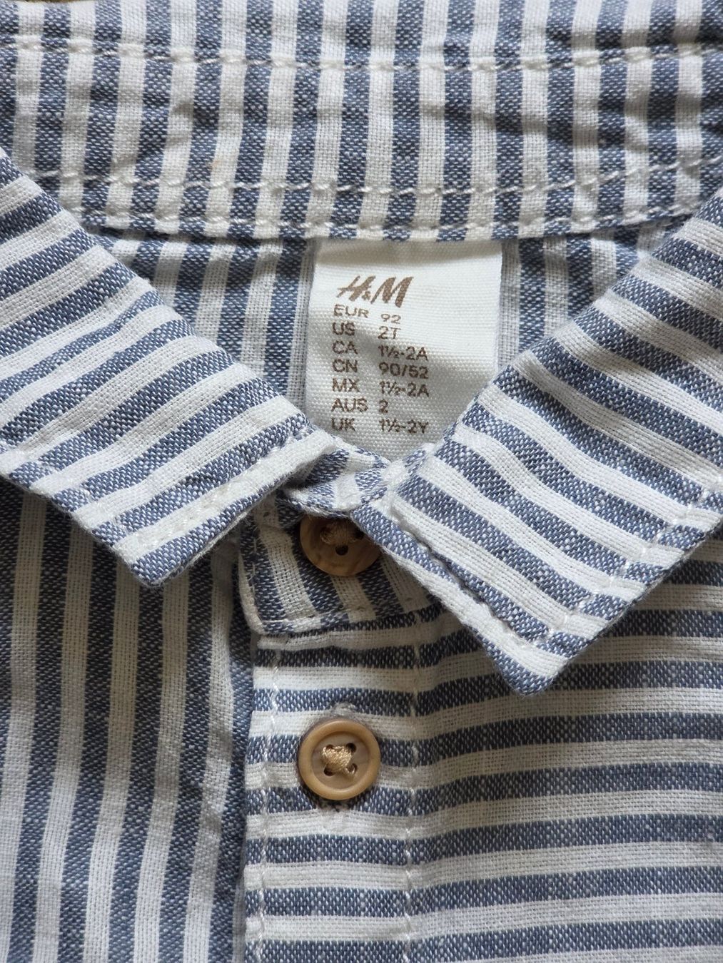 H&M Chemises, T-shirts & Polos: Gestreiftes Baumwoll Hemd Gr. 92 – D'occasion à Basel par kat_69z6 2
