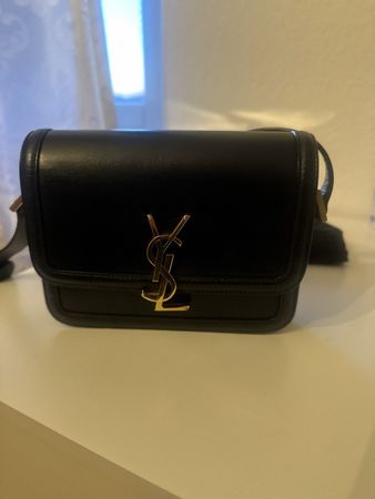 Saint Laurent Solferino Black Small Tasche