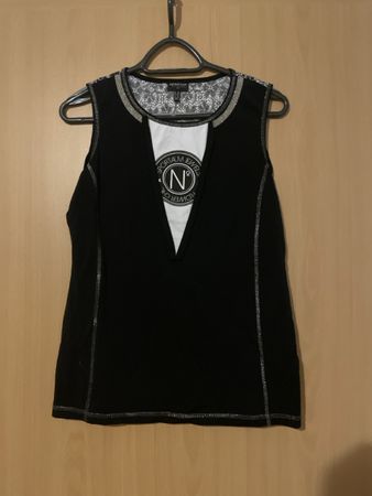 Sportalm Top Gr 36 schwarz weiss mit schönen Details