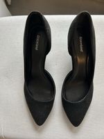 Elegante, schwarze Wildleder Pumps, Grösse 38, neuwertig