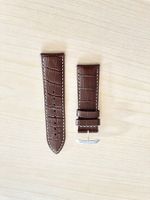 Original Uhrenarmband Leder Braun Kroko Optik 24mm Neu