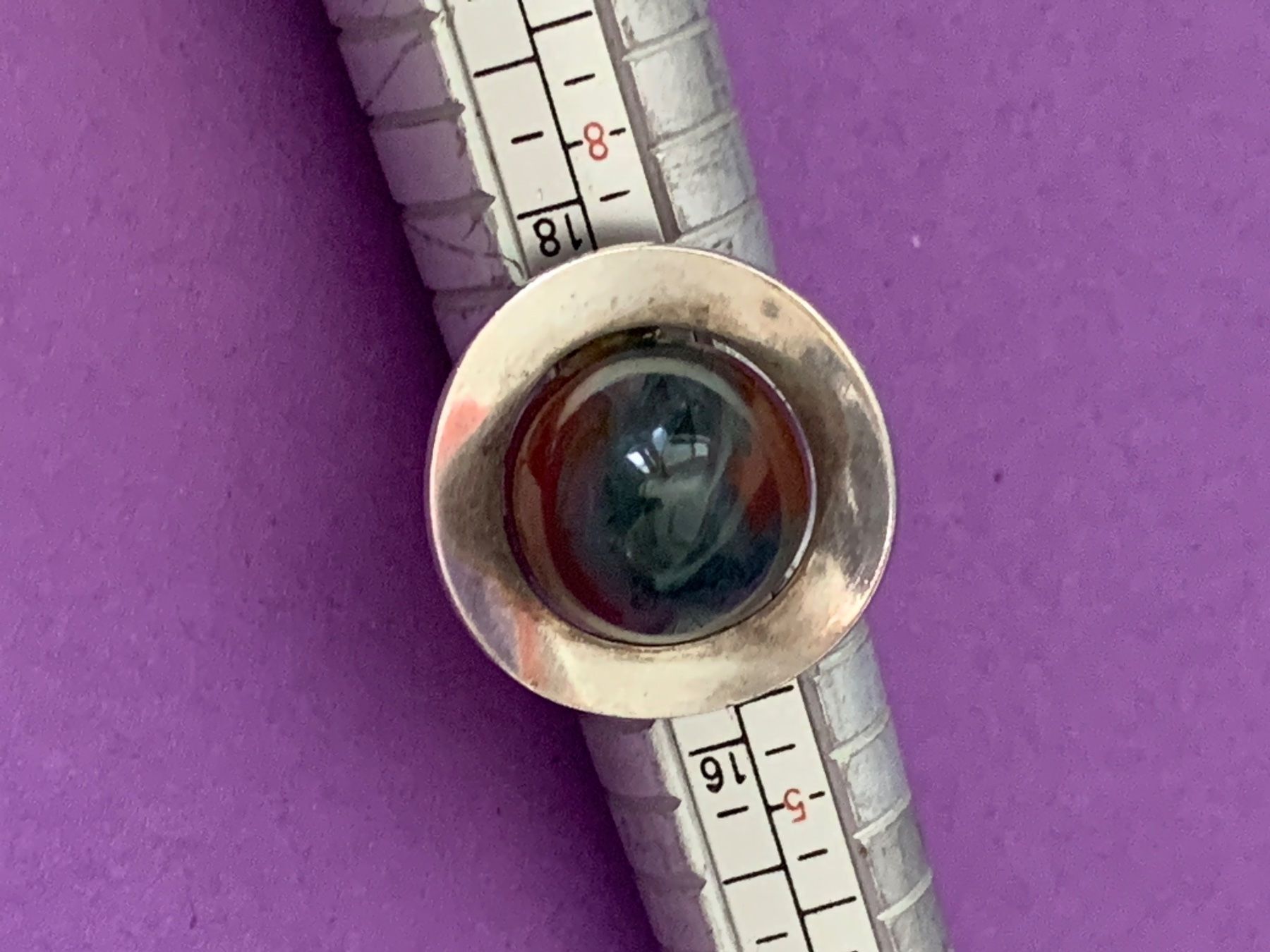 Ringe: Silberring  jaspis-grün (54) – Gebraucht aus Dittingen von Bellevista 2