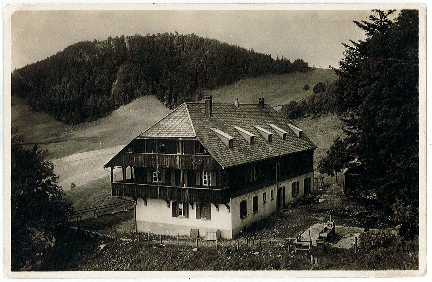 Cartoline postali: SO 77 PASSWANGHAUS Naturfreunde 1931 – Usato da Fribourg venduto da philafri