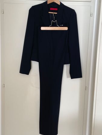 HUGO BOSS Anzug Damen Schwarz Gr36 Schurwolle