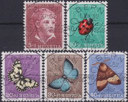 1952, J143-J147 Serie mit Ersttags-Vollstempel. Kat: 120.-+