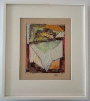 Pierre Ballas -sign. Mischtechnik auf Papier, Galerierahmung