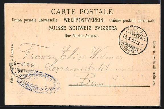 Cartes postales: Passepartout-Lithographie Luzern, Blick  – D'occasion à Berlin par bartko-reher 1