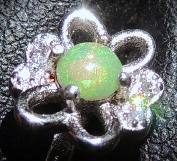 Anelli: Opal Silber 925 Fingerring Gr. 49 – Usato da Waldenburg venduto da schaller707 2