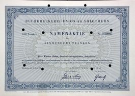 Buchdruckerei Union AG, Solothurn - 1949