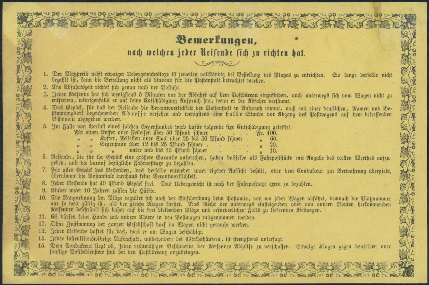 Alle Briefmarken: AG Zurzach - Postkutsche Billett - Stabstempel – Gebraucht aus Schindellegi von leecollect 1