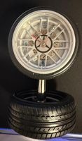 Horloge de bureau design pneu et jante