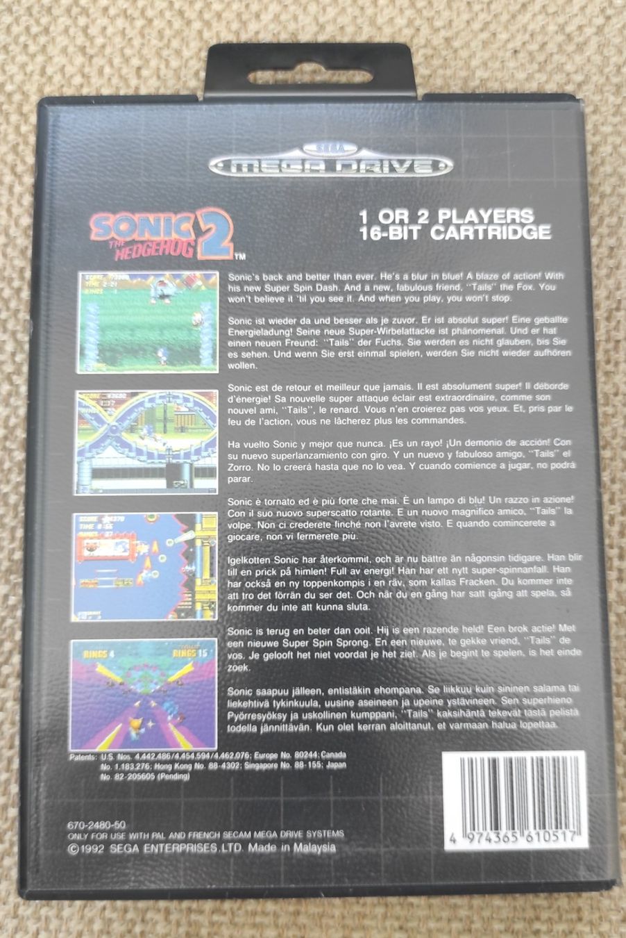 Sega Konsolen: Console Sega Mega Drive II - 2 manettes + Sonic 2 – Gebraucht aus Yverdon-les-Bains von jiem82 4