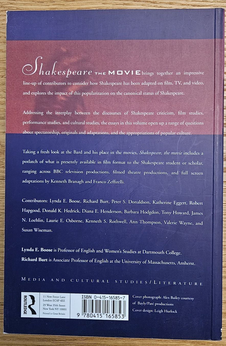 Libri: Buch "Shakespeare The Movie" – Usato da Schaffhausen venduto da asyouwestley 1