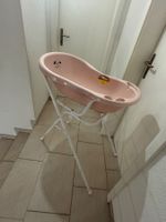 Babybadewanne mit Ständer rosa Grösse L Mickey Mouse Motiv