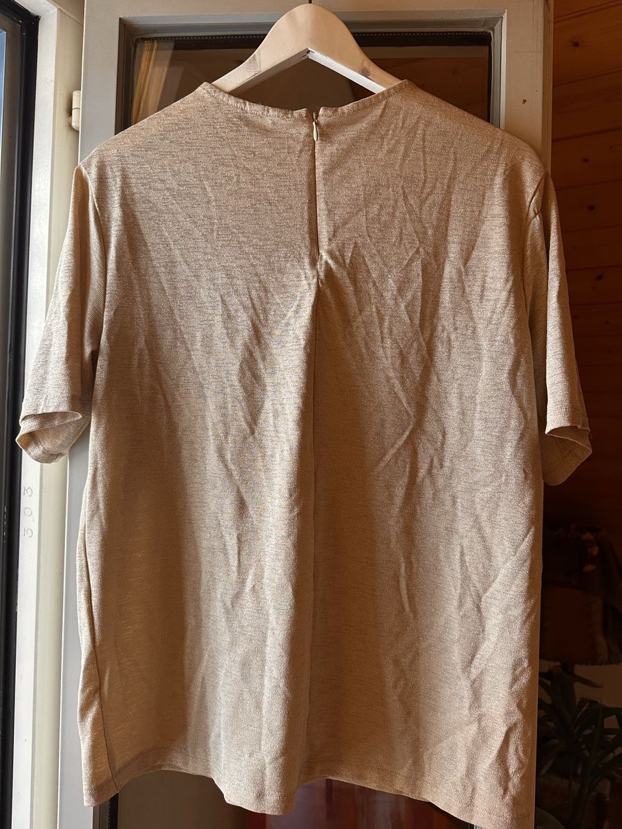 H&M T-shirt: Gold Shimmer Top – Usato da Zürich venduto da BettinaMarie2308 5
