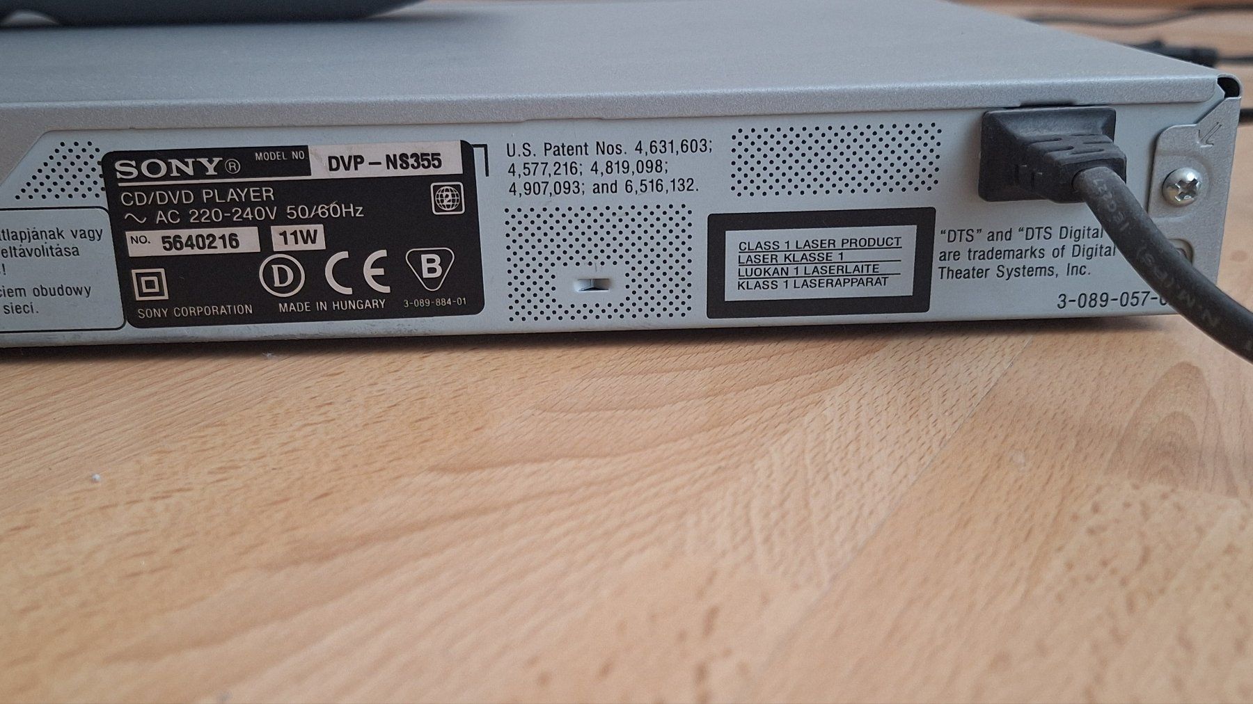 Tutti i DVDs: Sony DVD Player DVP-NS355 – Usato da Kriegstetten venduto da Justa 4