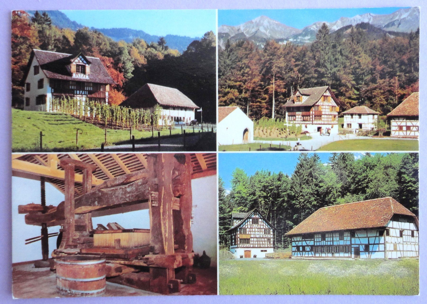 Ansichtskarten: Schweiz. Freilichtmuseum Ballenberg ob Brienz – Gebraucht aus Fétigny von Billy2miny