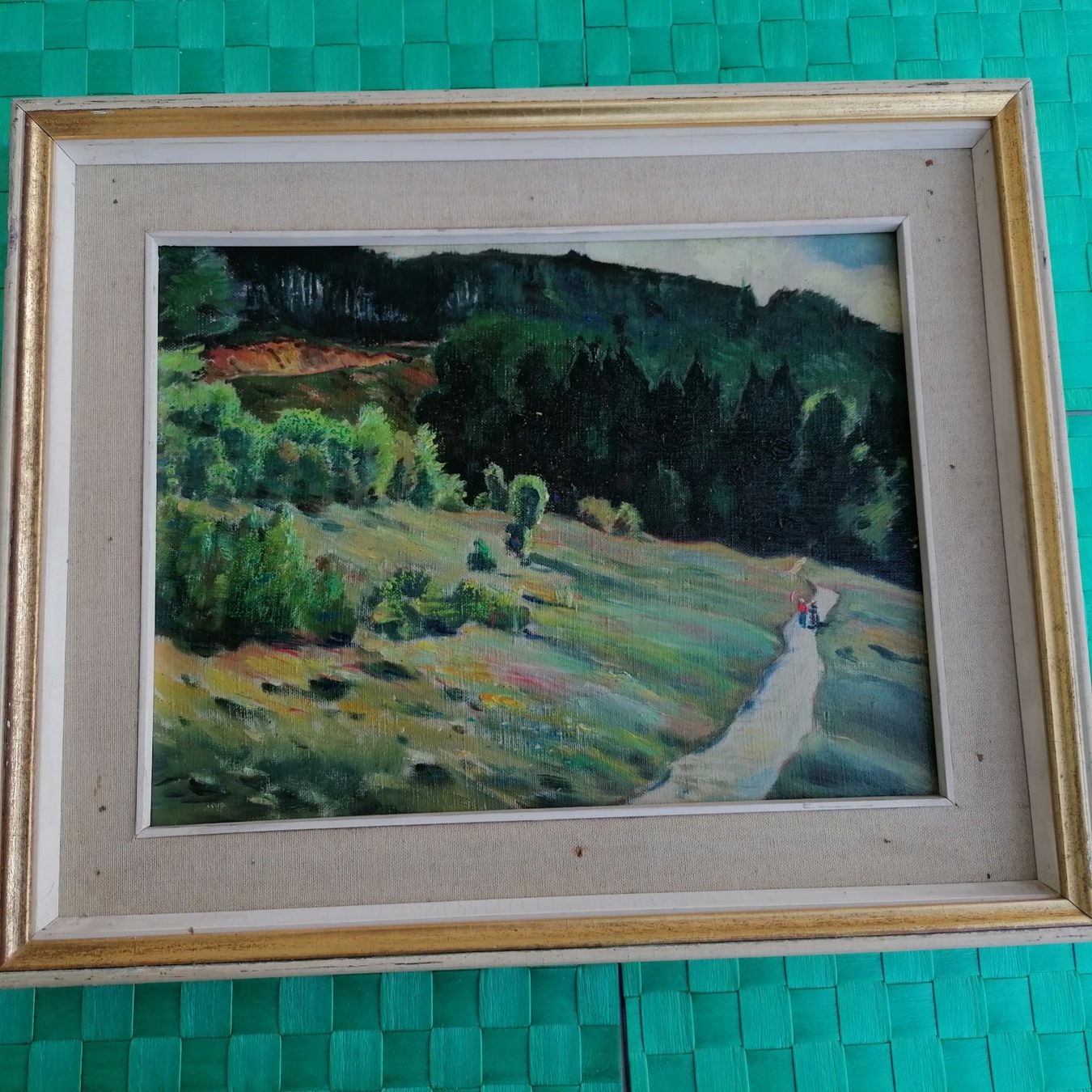 Dipinti: Paesaggio. Olio su cartoncino. – Usato da Mendrisio venduto da Accamuta