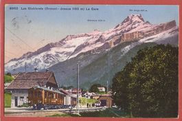 Les Diablerets Ormont-dessus - La Gare Bahn im Bahnhof 1920