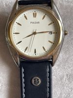 Pulsar Watch with New Leather Strap. Classic Design.