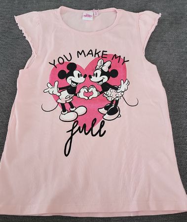 Süesses Disney T-Shirt, Grösse 128 neuwertig Micky Maus Minn