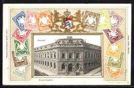 Litho Kaiserslautern, Postamt, Wappen mi