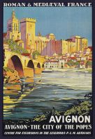Blechschild-AVIGNON-CITY OF THE POES