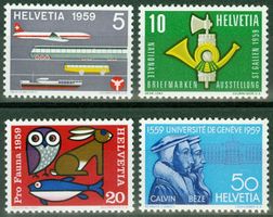 1958_Werbemarken-Satz SBK 334 - 337 **, Originalgummiert