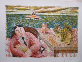 Gaetano Tranchino  1939 LITHOGRAPHIE HANDSIGNIERT