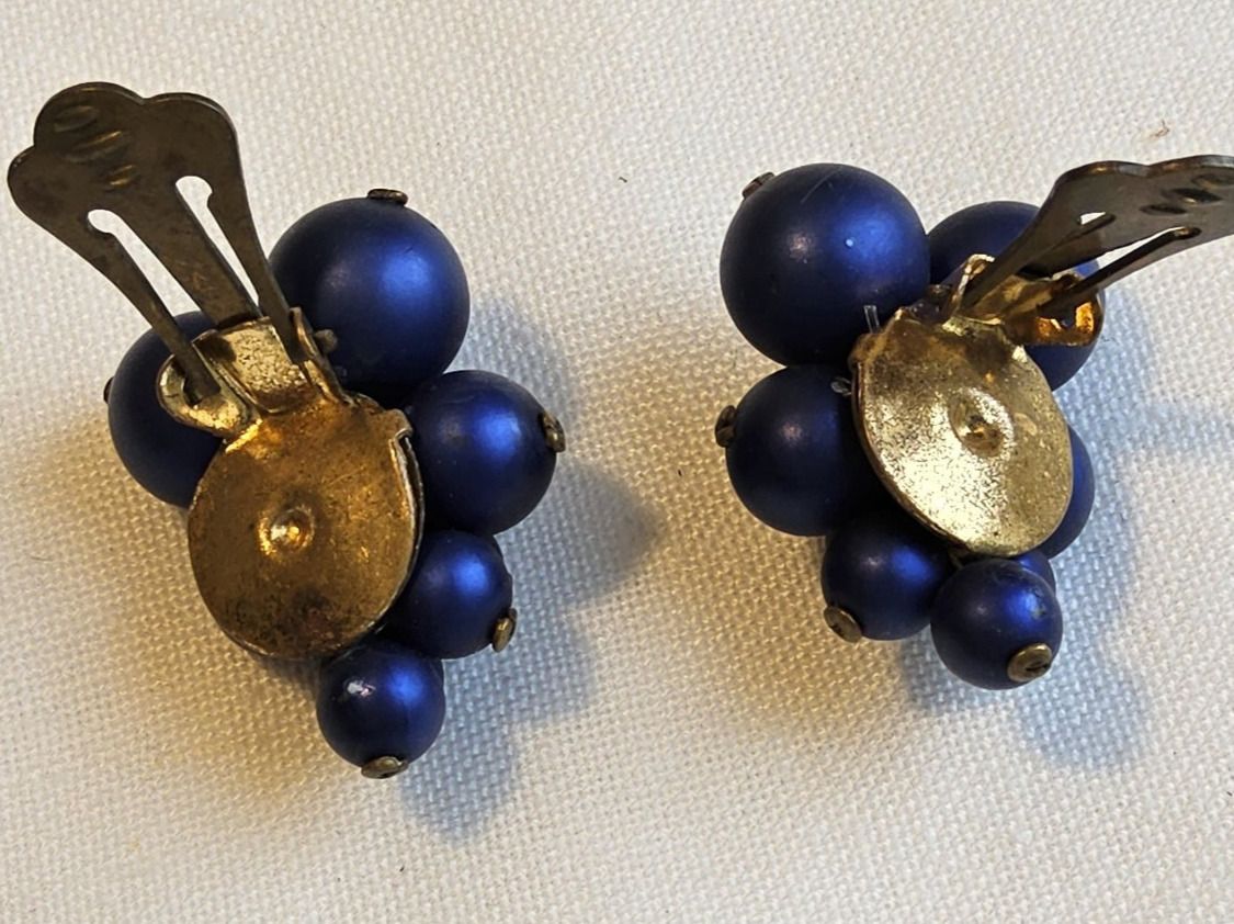 Orecchini pendenti & Orecchini a lobo: Antike Art Déco blaue Ohrclips ca 1930 – Usato da Zürich venduto da gutsan 3