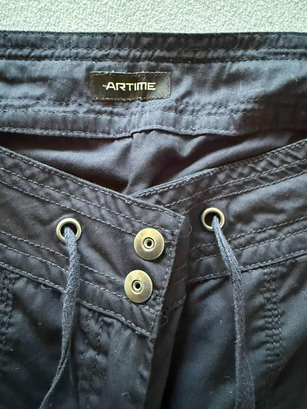 Pantaloni: Damen 3/4 leichte Sommerhose Dunkelblau – Nuovo (secondo la descrizione) da Wohlen AG venduto da Andaras20 2