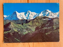 Niesenkulm - Blick auf Eiger, Mönch und Jungfrau - AK 1967