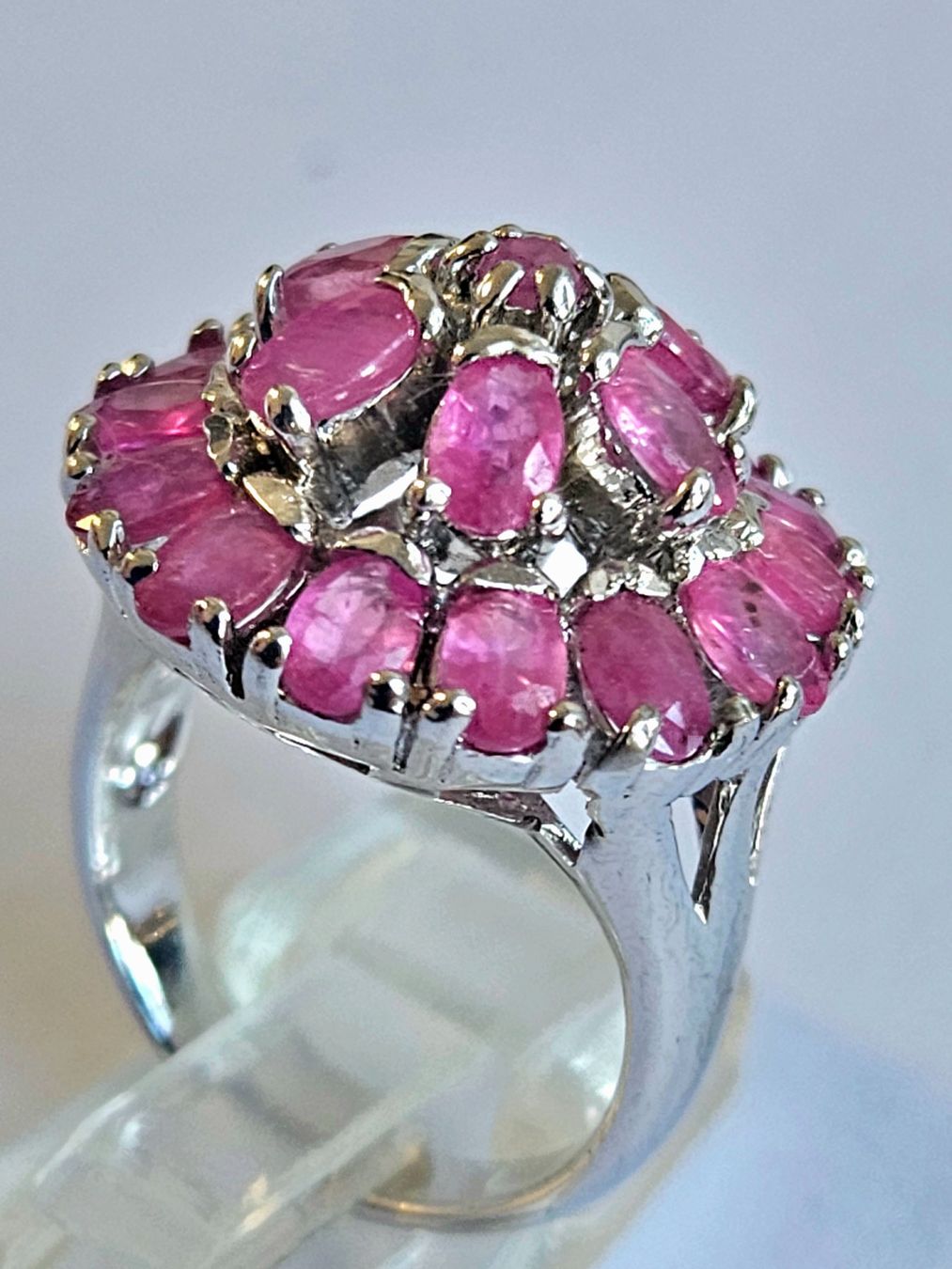 Bagues: Rubin Ring, Silber 925, neu ! – Neuf avec emballage d'origine à Zürich par adriben 5
