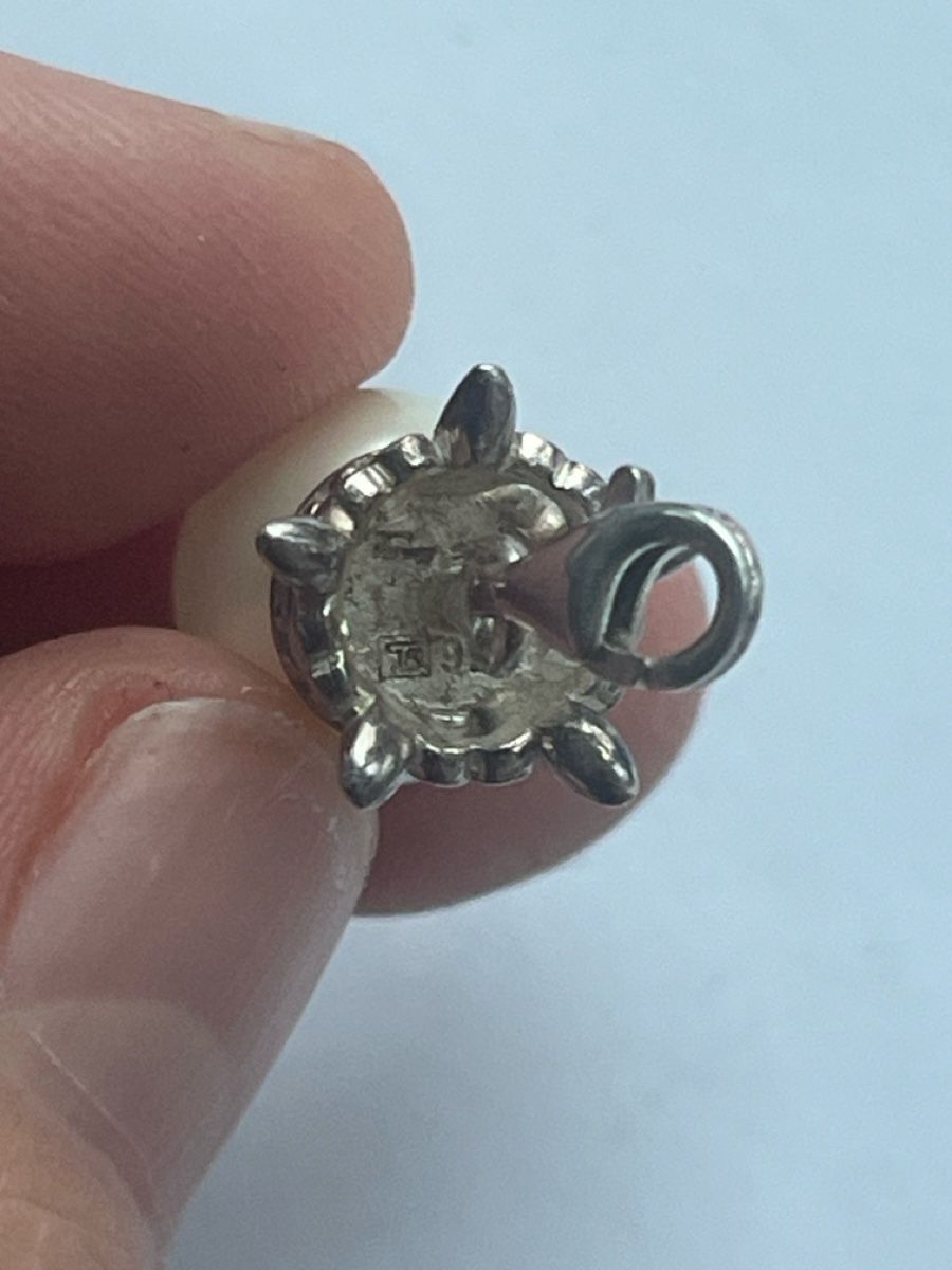 Thomas Sabo Ciondoli: Süsser Thomas Sabo Charm, 925 Silber, Perlemit Krone! – Usato da Luzern venduto da Wusjx 1