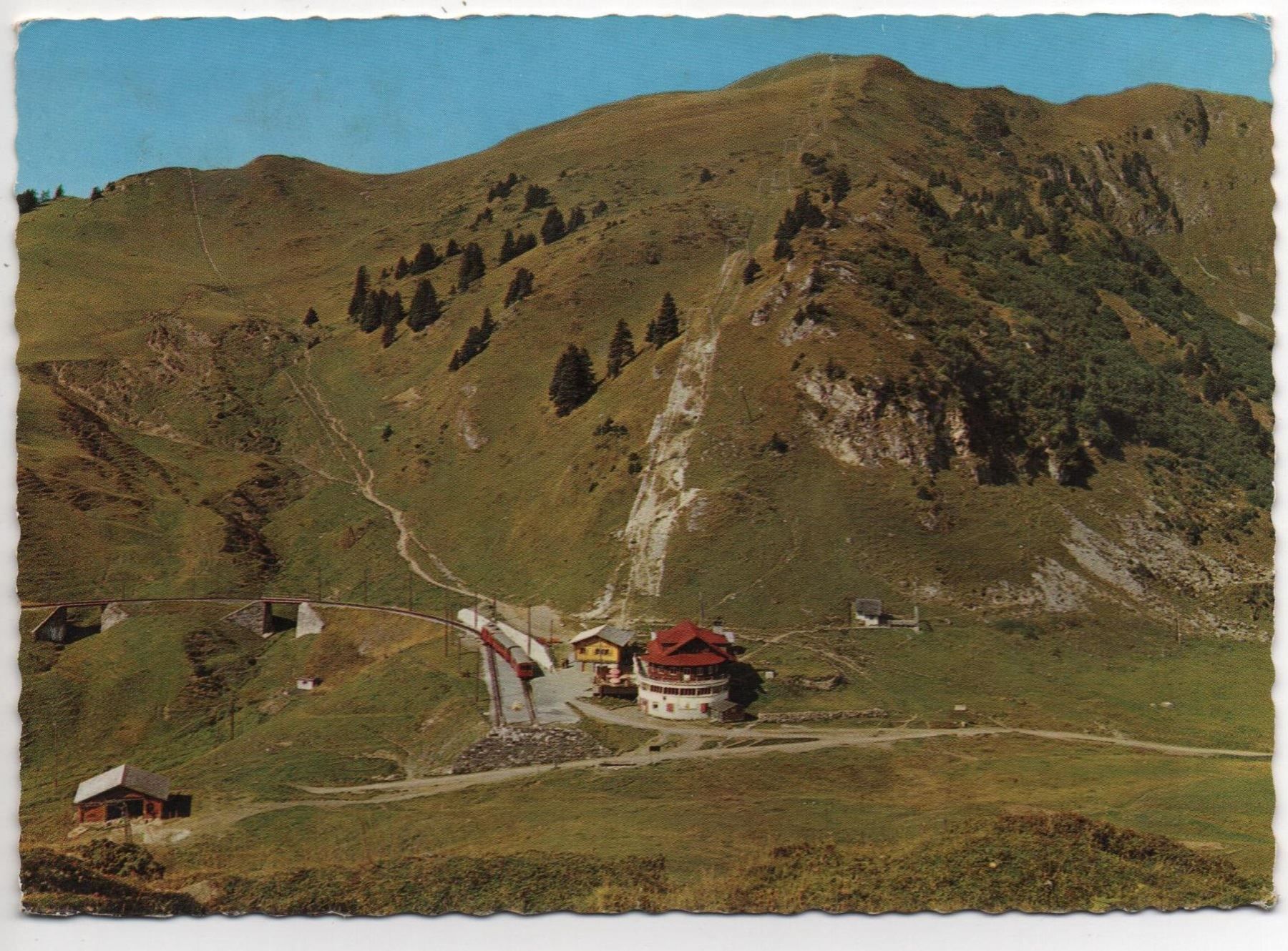 Cartoline postali: VILLARS-CHESIÈRES Rest. Col-de-Bretaye - Bahn – Usato da Jona venduto da philajona